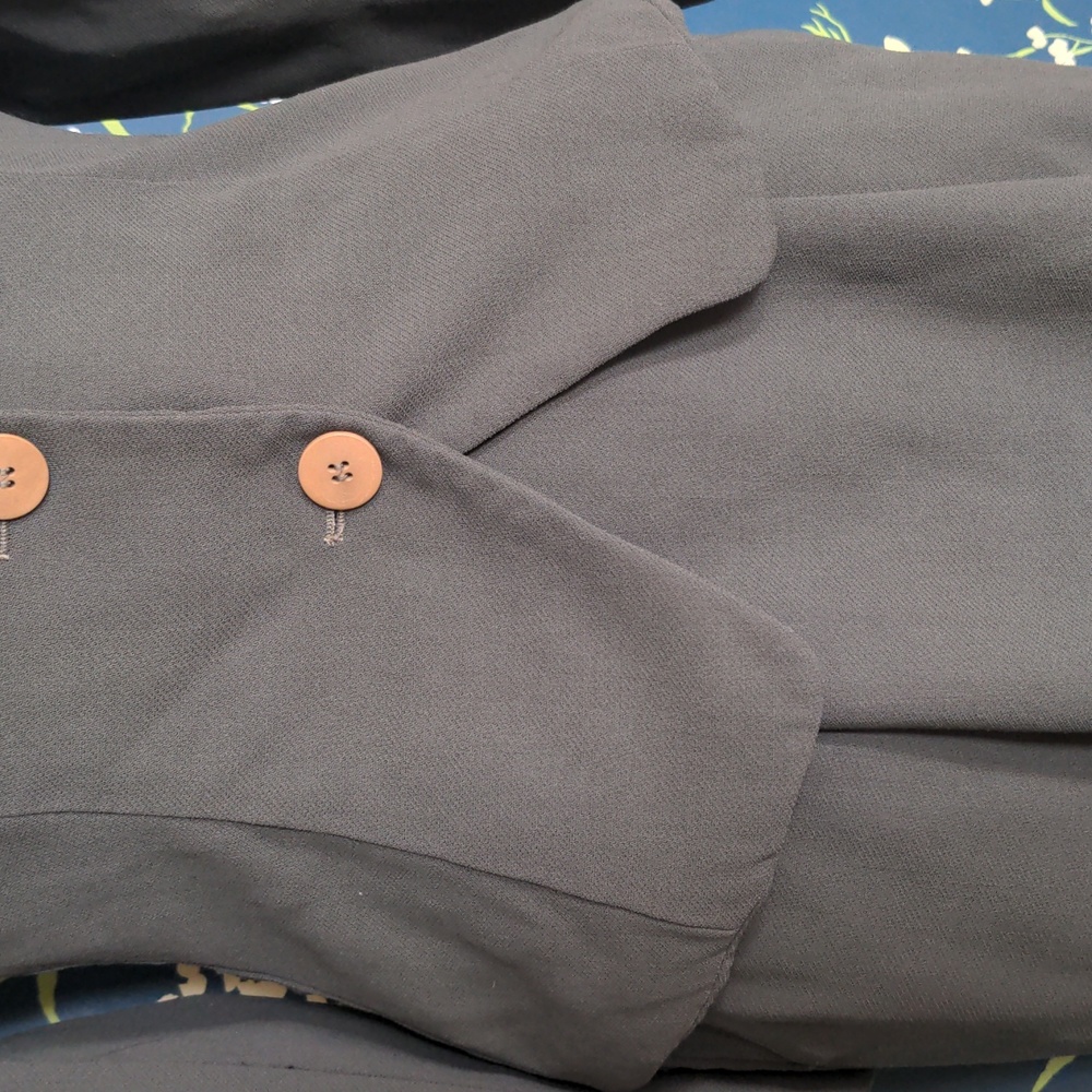 Vintage Armani Suit Jacket & Skirt Small Green Bergdorf Goodman Milano - Picture 13 of 13
